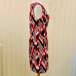 Connected Apparel Red, white & navy sleeveless dress. Photo 1