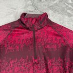 Nike  1/4 Zip‎ Top Therma-FIT Womens Small Red Just Do It Gym Athleisure Workout Photo 4