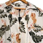 BLANK NYC New Romper Womens L Linen Garden Party Tropical Hawaii Resort White Photo 2