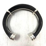 CHARLES CREIG Jewellers, sterling and rubber* cuff bracelet Photo 3