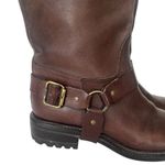 Boemos tall leather riding harness boots made in Italy 41 US 9.5 Brown Photo 6