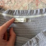 Mustard Seed Blue  Ruffled Mini Skirt Photo 2