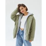 BLANK NYC NWT Fair Shake Hooded Jacket Mixed Media Black- Size Medium Photo 3