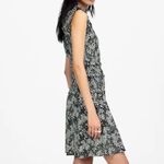 Madewell NWT Women's Smocked Crewneck Mini Dress in Floral Black Size 4 Photo 1