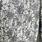 Alice + Olivia Womens Ankle Pants Wide Leg Floral Lace Overlay Black Size 4 Photo 3