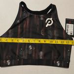 PELOTON Show Up Floral High Neck Sports Bra Size Small NWT Black Photo 7