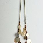 Vintage Beautiful Ethnic Necklace 90s Y2K style Handmade, earthy Tan Photo 5