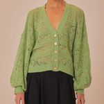 Farm Rio Green Textured Knit Cardigan M Photo 1