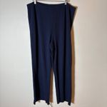 SKIMS Soft Lounge Ribbed Wide Leg Pants Navy Blue Size 2X Photo 0