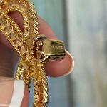 Napier Vintage Bracelet Rare Runway Wide Cuff Gold Color Curvy Chunky Rope Photo 6