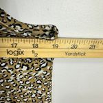 J.Crew Leopard Tie Neck Blouse XS Tan Animal Print Office Chic Preppy Career Photo 3