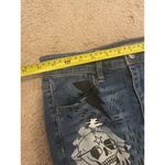 American Eagle  TATTOO Jeans Women 6  Hi-Rise Jegging Stretch Punk Rock Patch Art Photo 12