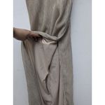 superdown REVOLVE X  Hailee High Slit Gold Slit Champagne Maxi Dress Size L NWT Photo 6