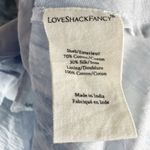 Love Shack Fancy Risley Heather Blue Hand Dye Asymetrical Midi Dress Size Medium Photo 6