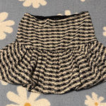 Lulu’s Ultra Darling Black and White Gingham Tweed Bubble Photo 0