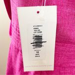 NEW Theia Collared Neck Cocktail Dress 870033 Bright Fuchsia Pink Womens Size 10 Photo 9