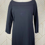 Eileen Fisher  Bateau‎ Neck Shift Dress Black Photo 6