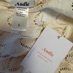 ANDIE SWIM THE CRETE JACKET GARDENIA WHITE LARGE NWT Photo 3