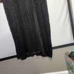 Vintage Beaded Long Sleeve Silk Dress Hand Embellished Black Gold Plus Size 8x Photo 8