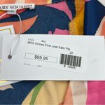 Mary Square Groovy Kind of Love Satin Long Sleeve Pajama Top Womens Size XXL NEW Blue Photo 2