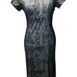 My Michelle  Vtg Style Y2K 90's Whimsigoth‎ Grunge Maxi Long Dress Black Vampy Photo 0