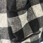 Lauren Ralph Lauren Open Front Waterfall Wool Buffalo Plaid Sweat S Small Black Photo 4