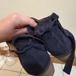 Lucky Brand | Navy Peep-Toe Block Heels size 7 Photo 2