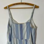 Joie  Mommy & Me Linen Blend Blue & White Striped Knee Length Dress Size 10 NWT Photo 14