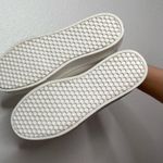 Sam Edelman Sneakers White Leya Leather Faux Fur Pom Pom Size 6 Photo 4