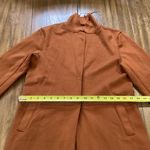 Carolina belle  Montreal scuba Rust Orange Brown Long Cardigan Duster Jacket S Photo 3