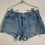 AGOLDE Parker, denim shorts, high waist, Daisy dukes, frayed, cotton, 30 Photo 0