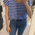 Old Navy blue striped shirt Photo 1