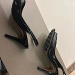 Cole Haan Heels Black Patent Leather Peep-Toe Slingback Heels--Nike Air-81/2 Photo 6