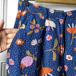 Modcloth x Princess Highway | Floral Wide Leg Cropped Linen Blend Pants in Navy Photo 6