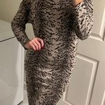 ZARA Leopard Print Midi Dress Photo 0