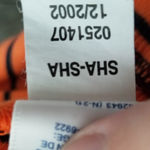 Tommy Hilfiger VTG Y2K 2002 TOMMY JEANS ORANGE NAVY STRIPE LETTUCE LEAF HEM FITTED RIBBED TEE Photo 11