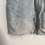 ZARA Trafaluc Cut Off Denim Mini Skirt Acid Wash Photo 5