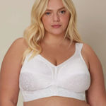 Playtex  Size 42C Original 18 Hour Comfort Strap Wirefree Bra White Floral 4693 Photo 0