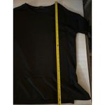 ZARA W&B Semi Sheer Black Textured High Low Top S No Care Tag Classic Preppy Photo 4