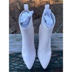 Nasty Gal  Off White Pointed Toe Heeled Boots Sz 4 NWB Photo 6