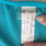 Hot Water  Bikini bottoms teal blue M Photo 5