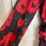 VICI Silk Night Ruched Floral Mini Dress - Chic Red Floral Dress Photo 5