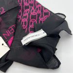 Calvin Klein  Chain-Print Chiffon Oblong Scarf in Black NWT MSRP $44 Photo 3