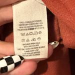 Free People  Stars Aligned Boho Cropped Terracotta Blouse size Large Photo 5