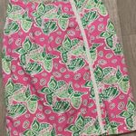 Lilly Pulitzer   vintage white label skirt pink green butterfly size 8 Photo 0