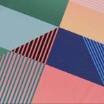 Seafolly Modern Art Bikini Tube Top Bandeau Strapless Pink Green Blue 6 NWT Photo 7