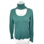 1.State Green Teal Long Sleeve Turtleneck Cutout Pullover Sweater Top Size M Size M Photo 1