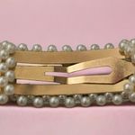 Faux Pearl Gold Hair Clip Photo 4