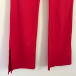 Maeve NWT Anthropologie Pull On Knit Flare Pants Slit Hem Red Size Medium Photo 8