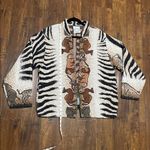Sugar Street Weavers Safari Art to Wear Tapestry Jacket Vintage Size S Photo 10